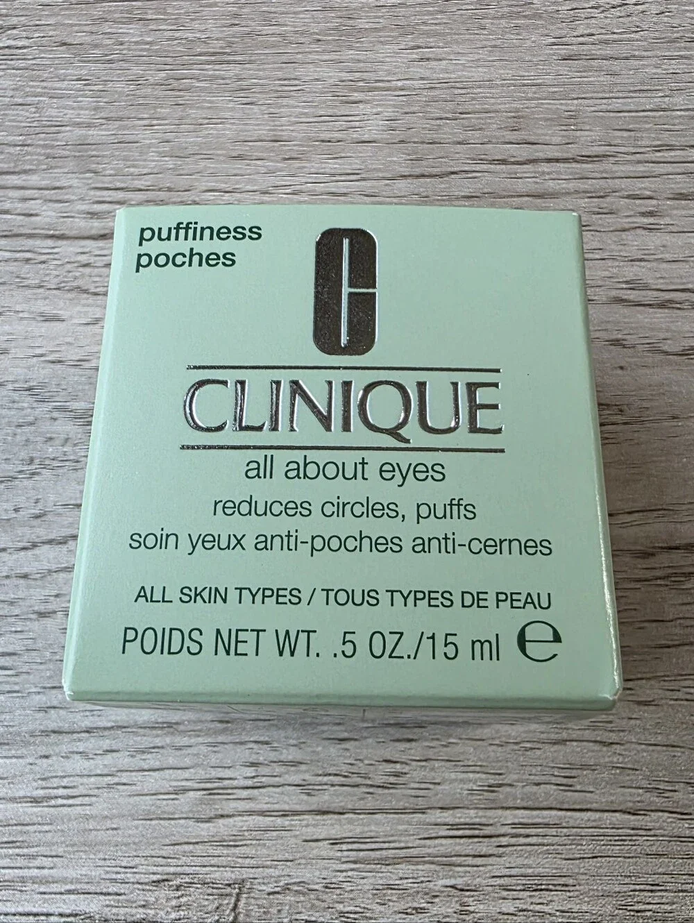 Clinique All About Eyes Eye Cream Gel 0.5 oz / 15 ml Full Size NEW In Box